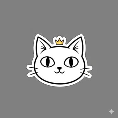 Imagem de Adesivo Decorativo para Carro e Moto, Modelo Gatinho (Adesivo31)