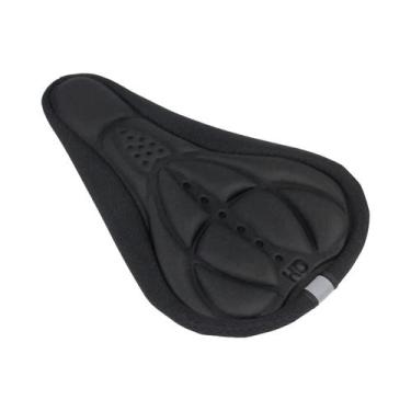 Imagem de Selim De Bicicleta Com Gel Amortecido Largo, Capa De Assento 3D, Almof