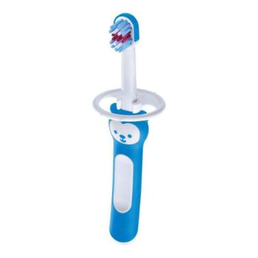 Imagem de Escova De Dentes Infantil Branco Com Azul - Mam
