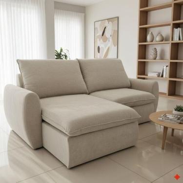 Imagem de Sofá Retrátil e Reclinável 270cm Cúbica Pietro - Arte Cúbica Estofados