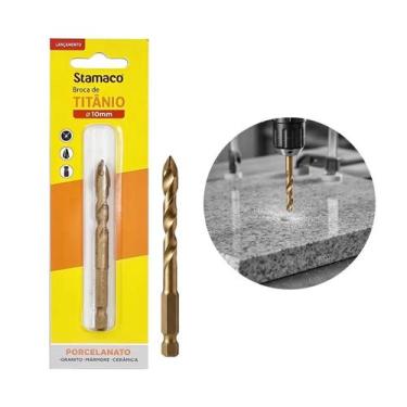 Imagem de Broca Para Porcelanato Granito e Mármore Aço Ponta Titânio Stamaco, 10