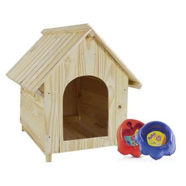 Imagem de Casinha De Cachorro Madeira Média