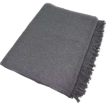 Imagem de Manta Ultra Luxuosa Para Sofá - 400 X 180 Cm, Algodão Puro, Capa Ideal Para Sofás Extragrandes(Cinza Chumbo)