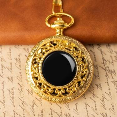 Imagem de Kchss Espelho de obsidiana preto natural para adivinhação, meditação, bruxaria, presentes de bruxa, decoração Cthulhu jardim secreto dourado