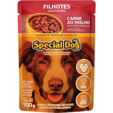 Imagem de Ração Úmida Special Dog Ultralife para Cães Filhotes Sabor Carne ao Molho 100g
