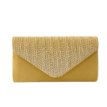 Imagem de SANOVIO Bolsa clutch Sparkle para mulheres | Bolsa noturna brilhante conversível 3 em 1 e bolsa de festa | Presente de casamento, Ouro - 2