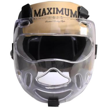 Imagem de Capacete de Boxe Muay Thai Protetor de Cabeça Com Viseira Maximum Tamanho Único-Unissex