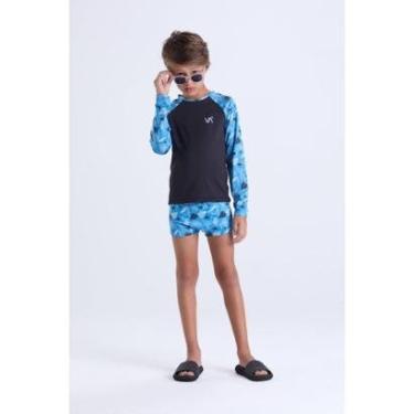 Imagem de Conjunto Moda Praia Masculino Infantil Folhagens-Masculino