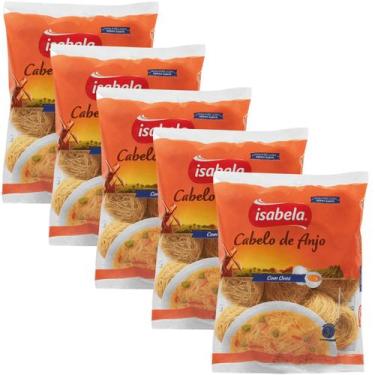 Imagem de Kit 5 Massa Isabela Cabelo De Anjo Sêmola Com Ovos 500g - Isabela Alim
