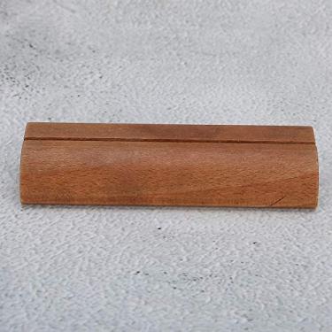 Imagem de Acouto 5 Porta-cartões de Visita de Madeira Rústica - Elegantes Expositores de Fotos Com Grampos de Notas, Suprimentos de Login, Menu de Mesa e Decoração de Check-in de Casamento (Escuro)