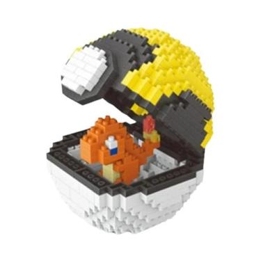 Imagem de Novo 20 estilos poke bola blocos pequenas partículas mini construção m