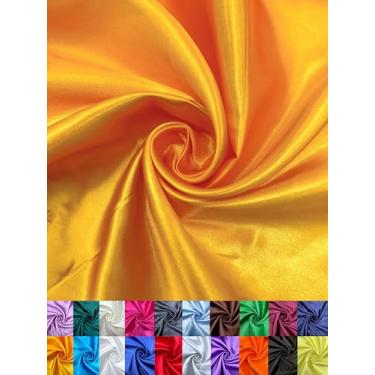 Imagem de EOVEA - Tecido de cetim brilhante da The Yard – Material de poliéster liso para costura, estofamento, forro, decoração, fantasias e artesanato DIY – 152,4 cm de largura, tecido drapeado macio leve