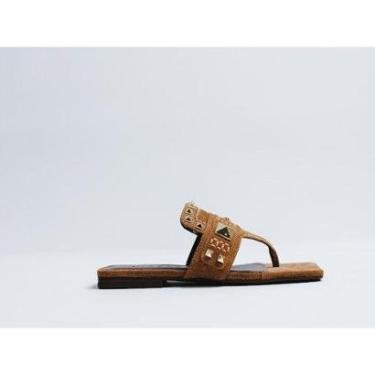 Imagem de Sandália Rasteira Vicenza Marrom-Feminino