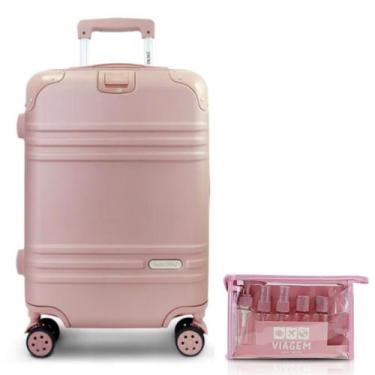 Imagem de Mala de Viagem Bordo Pequena Bagagem de Mão Rígida ABS 10 KG Aprovada 