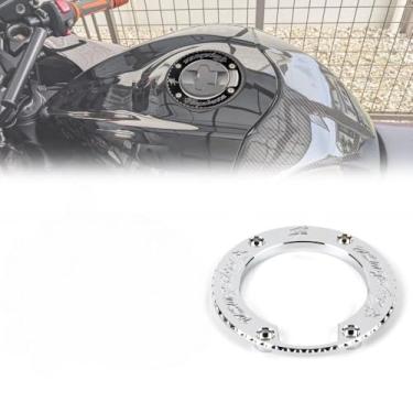 Imagem de Anel de tampa de gás cromado Arashi para Suzuki Hayabusa GSXR 1300 GSX1300R 2021-2025, acessórios de motocicleta