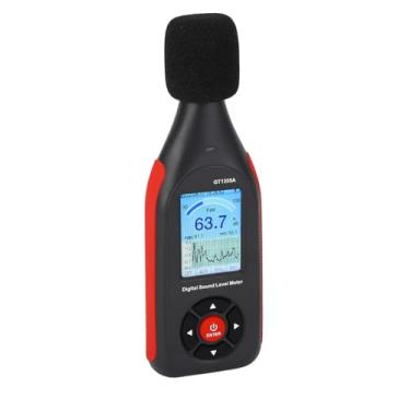 Imagem de AUNMAS Leitor de Decibéis, Medidor de Nível Sonoro Com Display LCD, Mede Temperatura e Umidade Sonora, Ideal para Uso Doméstico e Comercial