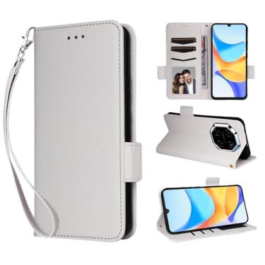 Imagem de Capa carteira para Blackview Shark 6, capa de poliuretano com porta-cartão, capa protetora flip para Blackview Shark 6 com função de suporte, fecho magnético lateral, proteção contra quedas, proteção