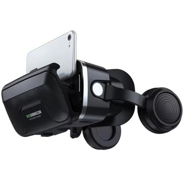 Imagem de VR SHINECON Original 6.0 VR fone de Ouvido Versão Realidade Virtual Óculos Estéreo Fones De Ouvido Óculos 3D Headset Capacetes Suporte 4.7-6.0 polegada de Tela Grande Smartphone + Controle