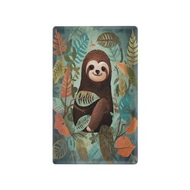 Imagem de Wassud Placa de cobertura de interruptor de luz, capas de tomadas duplas, placa de parede, preguiça fofa, decoração de casa, decoração de casa, sala de estar, quarto, decoração