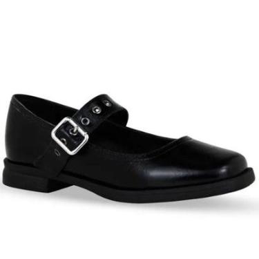 Imagem de Sapato Feminino Fivela Couro Burgundy Bottero - Preto-Feminino