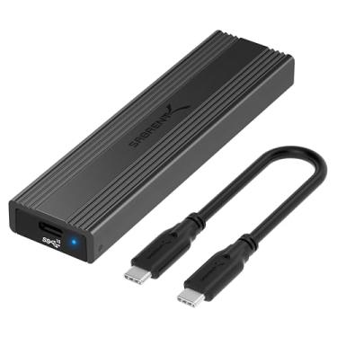 Imagem de Gabinete Sabrent USB 3.2 Tipo-C s para SSDs M.2 PCIe NVMe e SATA Livre de Ferramentas (EC-SNVE)