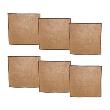 Imagem de Cj 6 Guardanapos de Tecido Linho Lévis Bege 40x40cm Lyor