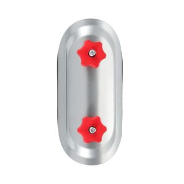 Imagem de PATIKIL Porta de acesso de duto redondo de 10 cm, porta de acesso de manutenção de duto, tampa de canalização de aço galvanizado com botões ajustáveis de junta de borracha para inspeção de dutos HVAC