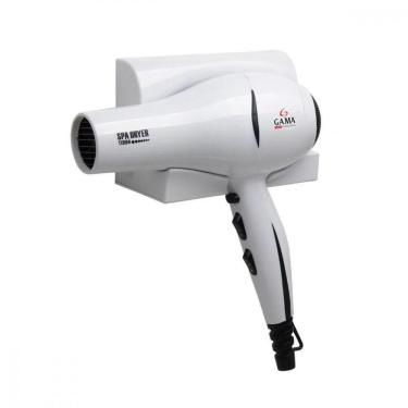 Imagem de Secador De Cabelo De Parede Gama Spa Dryer Turbo Branco 127V