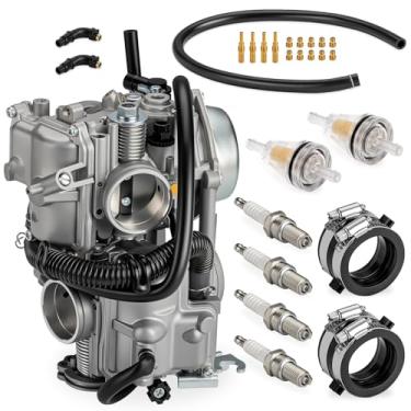 Imagem de Para Honda Shadow ACE Deluxe 750 VT750 C/D 1998-2003 Carburador e Coletor de Admissão Botas 16100-MBA-980