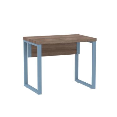 Imagem de Mesa Escritório 900x600x750mm M900pe40tub Walnut-azul Dali