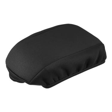 Imagem de Partuto Capa de apoio de braço do assento do console central - Cobertura de armazenamento da tampa do apoio de braço do assento interno do carro - para Ford Escape 2017-2019 tecido de neoprene preto