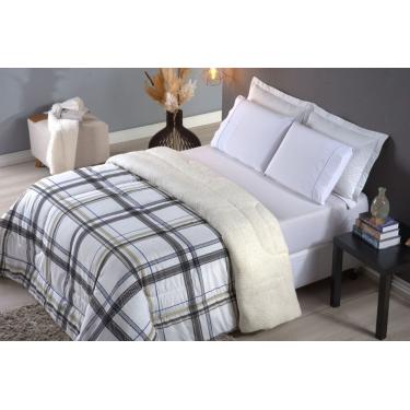 Imagem de Coberdrom Sherpa/Percal 180 Fios Estampado Queen Gran Moratta 01 Peça - Positano