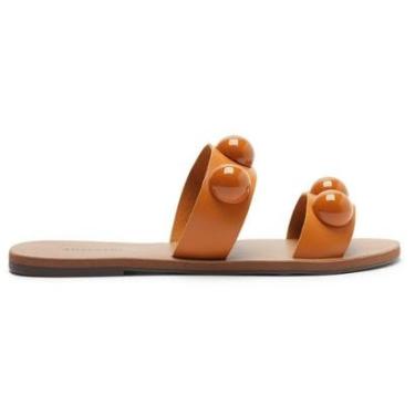 Imagem de Rasteira Tiras Paralelas Esfera Pop Couro Anacapri-Feminino