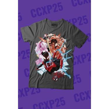 Imagem de Camiseta Marvel Homem Aranha Miles Morales - Piticas, PP, Chumbo, Unis