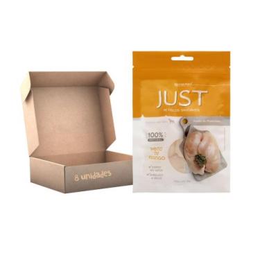 Imagem de Kit Petisco Just Peito de Frango Cães Gatos 55g 8 unidades - GERMANHAR