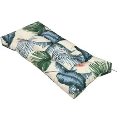 Imagem de BAHULA Almofada de banco de jardim à prova d'água, almofada de banco de pátio de varanda macia espessa para cadeiras de balanço internas para varanda swing sofá sofá externo mobiliário interno