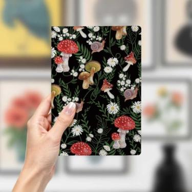 Imagem de Caderno de couro de cogumelo e caracol, caderno A5 para anotações no escritório, agenda de 21 x 14,7 cm, agenda de viagem, presentes para amantes da natureza