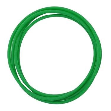 Imagem de Peça de reposição de correia de transmissão de rolo para treinamento em casa para ciclismo interno TPU Material 5 mm perímetro 185 cm (verde, 2 peças)