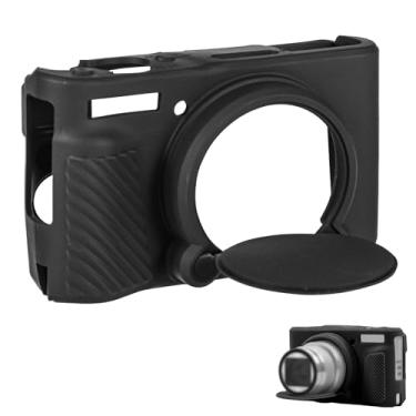 Imagem de Capa de silicone para Canon Powershot SX740 / SX730 HS, capa protetora de câmera macia preta lavável e leve, acessórios de capa de câmera, fácil de instalar