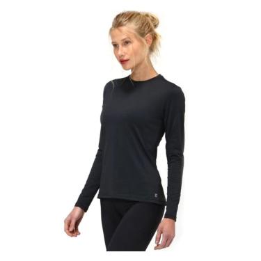 Imagem de Camiseta Manga Longa Feminina Uv Line Preta-Feminino