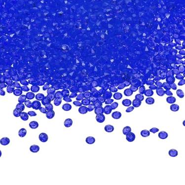 Imagem de PATIKIL 10.000 peças de cristais de confete para mesa de casamento, diamantes acrílicos de 4,5 mm, pedras preciosas para decoração de mesa de centro de mesa, contas de vaso de festa, azul escuro