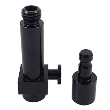 Imagem de Adaptador de liberação rápida com um adaptador de liberação rápida GPS GNSS RTK de alumínio estilo Leic para polo de prisma, adaptador de liberação rápida para RTK