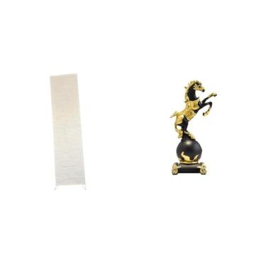 Imagem de Whtkoph Luminária de Chão Moderna para Sala de Estar com Cúpula E Figura de Cavalo. Decoração de Mesa para Quarto.