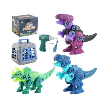 Imagem de Brinquedos De Blocos De Montar Dinossauro Tyrannosaurus Rex Para Crian