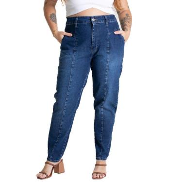 Imagem de Calça Jeans Sawary Plus Size Mom - 281138 - IND. 52-Feminino