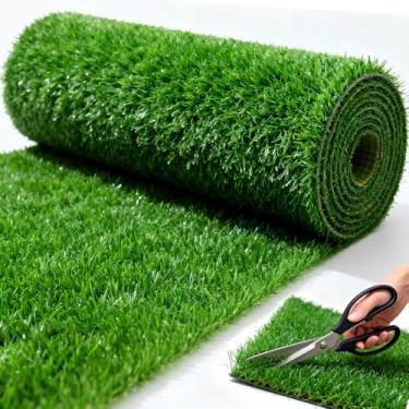 Imagem de DOTUHAO Tapete de grama falsa para cães, 91 cm x 61 cm, tapete de grama para treinamento de vaso sanitário lavável com orifícios de drenagem, almofada de urina interna e externa para cachorros