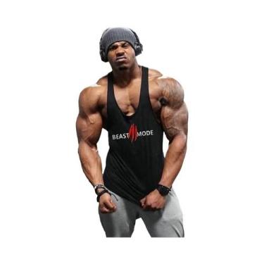 Imagem de Camiseta Regata Masculina Sem Mangas Para Fitness E Musculação, Estamp