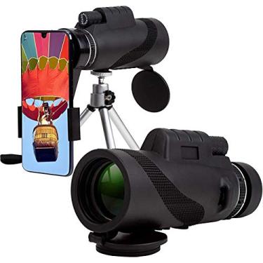 Imagem de Telescópio monocular telescópio monocular de forte impacto, telescópio compacto monocular BAK4 – telescópio monocular prisma de alta potência – monocular de zoom para adultos – lente de zoom de