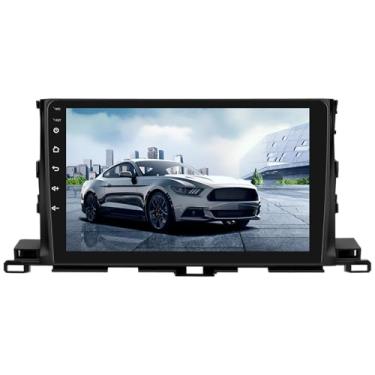 Imagem de Rádio automotivo 8Core 6G + 128G Android 15 para Toyota Highlander 2015-2018, Rimoody Car Stereo Wireless Carplay Andorid Auto Mirror Link