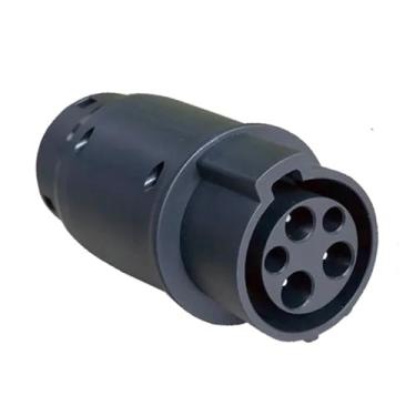 Imagem de Adaptador de carregamento ev adaptador EVSE tipo 1 para tipo 2 conector conversor SAE J1772 EV carregador elétrico uso preto